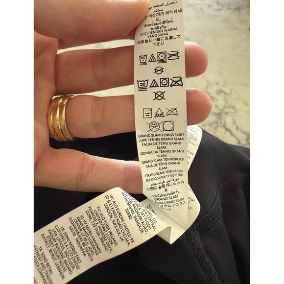 Alo Grand Slam Tennis Skirt Pleated Black Size Large - Picture 12 of 12